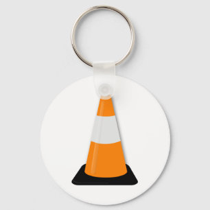 Traffic Cone Key Ring