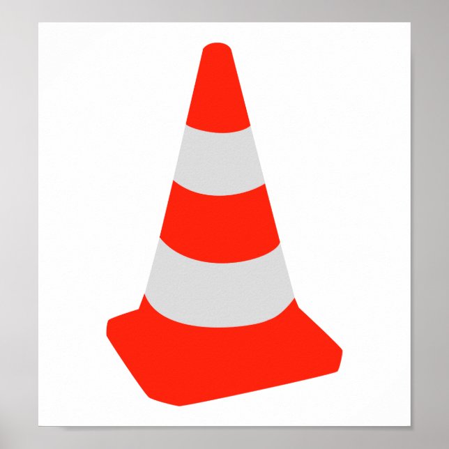 Traffic cone poster (Front)