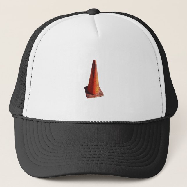 Traffic Cone Trucker Hat (Front)