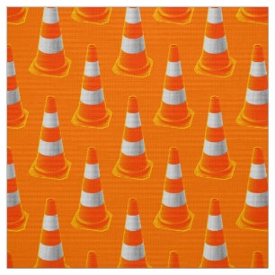 Traffic Cone with Grey Stripes Fabric