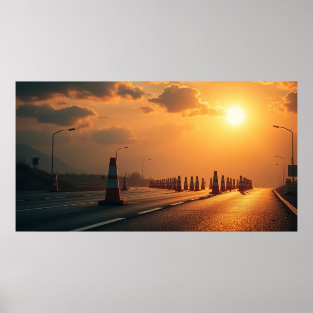 Traffic cones poster (Front)