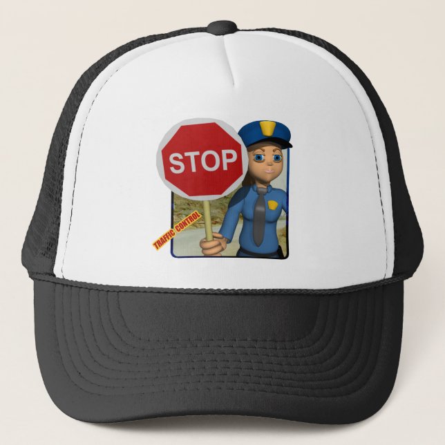 Traffic Control Officer Trucker Hat (Front)