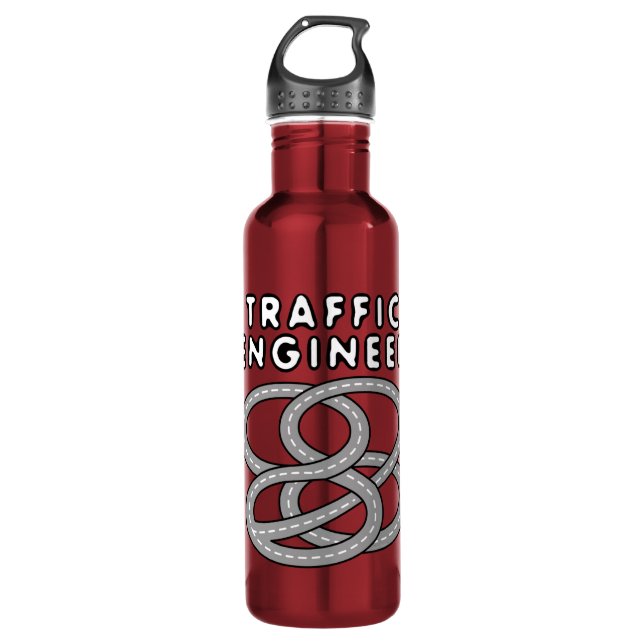Traffic Engineer Highway Interchange 710 Ml Water Bottle (Front)