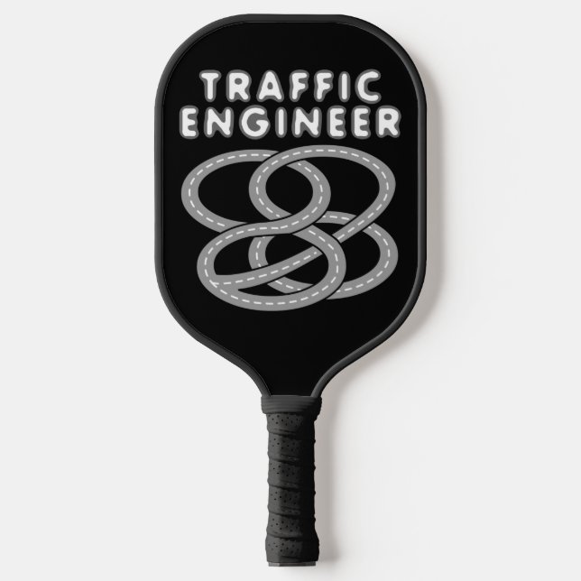 Traffic Engineer Highway Interchange  Pickleball Paddle (Front)