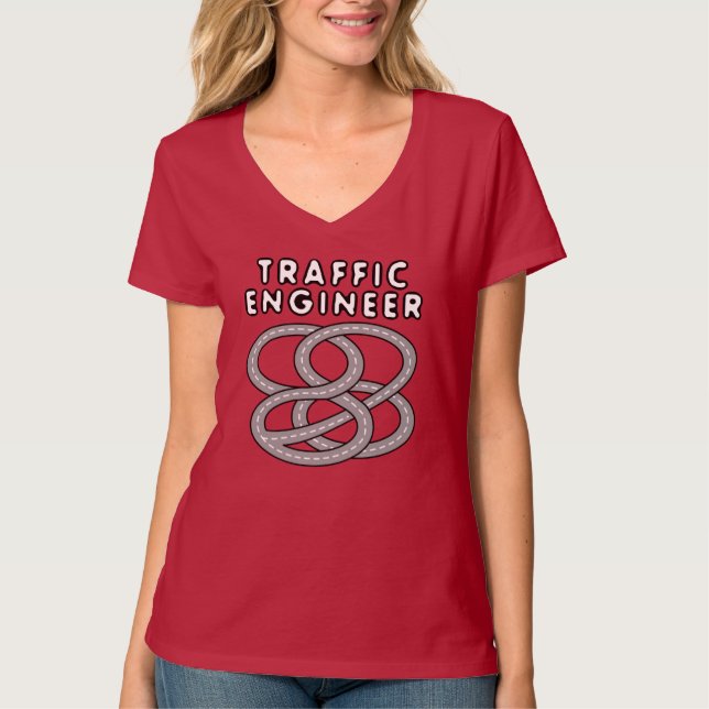 Traffic Engineer Highway Interchange T-Shirt (Front)