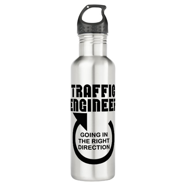 Traffic Engineer Right Direction 710 Ml Water Bottle (Front)