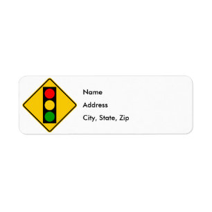 Traffic Light Ahead Highway Sign