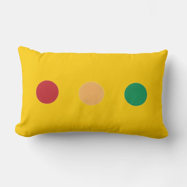 Traffic light colours circles Rectangle Pillows (Front)