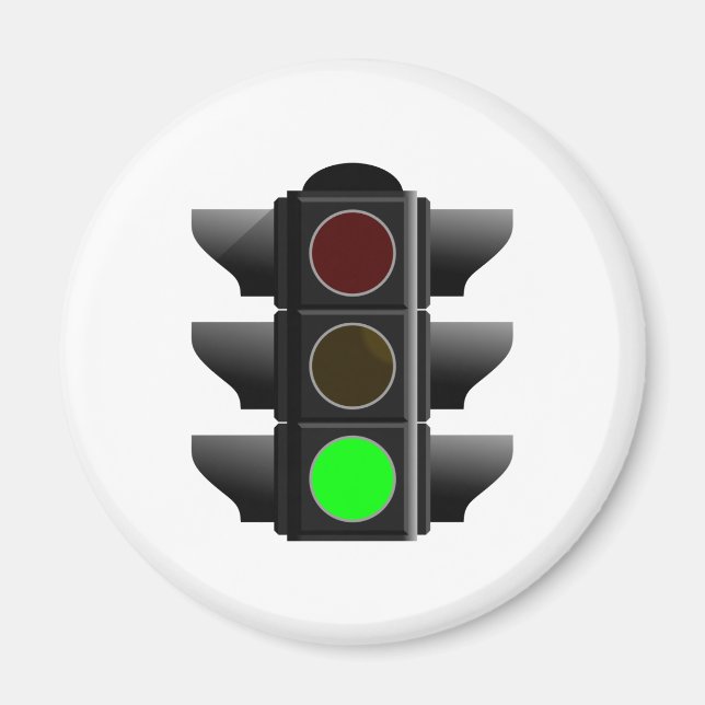 traffic light green magnet (Front)