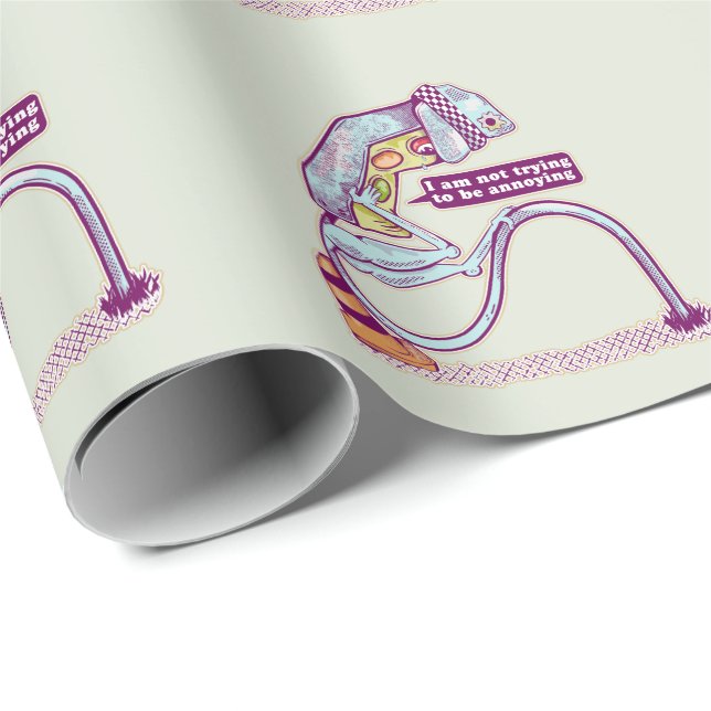 Traffic light looking sad wrapping paper (Roll Corner)