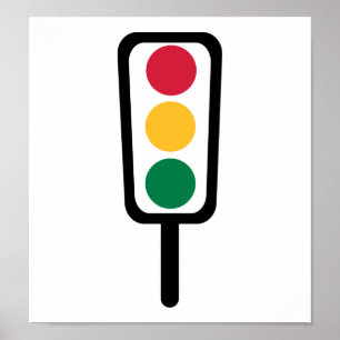 Traffic light poster
