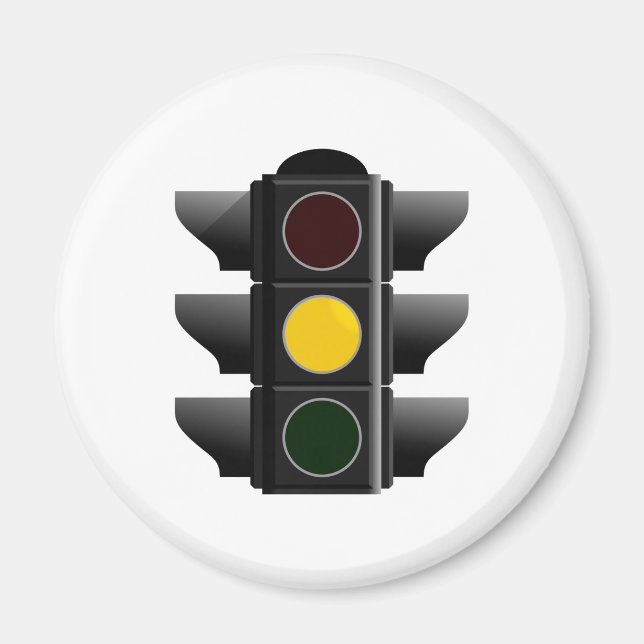 traffic light yellow magnet (Front)