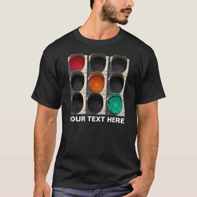 Traffic lights black T-Shirt (Front)
