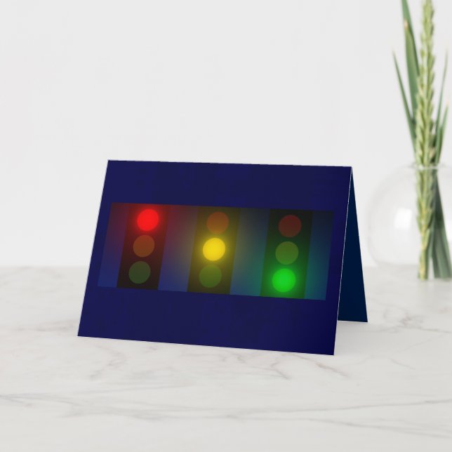 Traffic Lights Christmas card (Front)