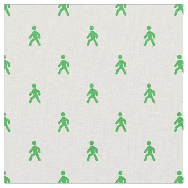 Traffic Lights Man Fabric (Close Up)