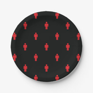 Traffic Lights Man Paper Plate