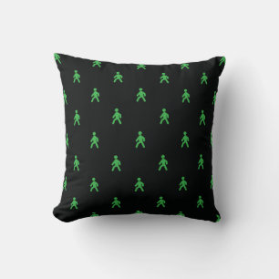 Traffic Lights Man Throw Pillow