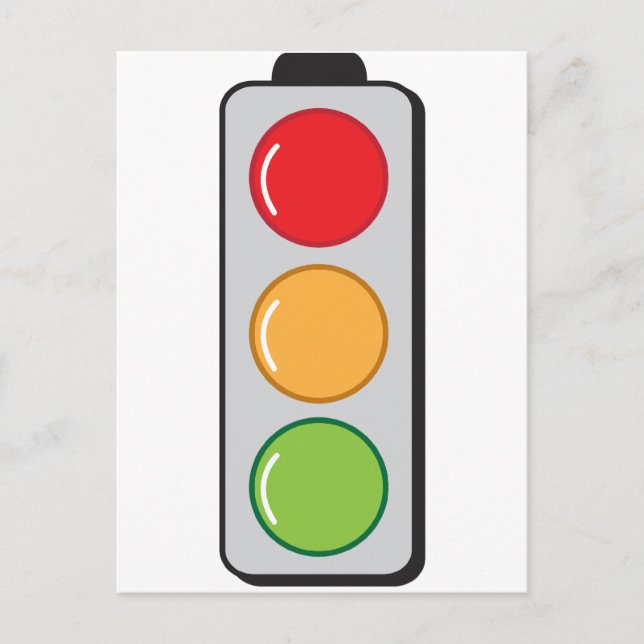traffic lights postcard (Front)