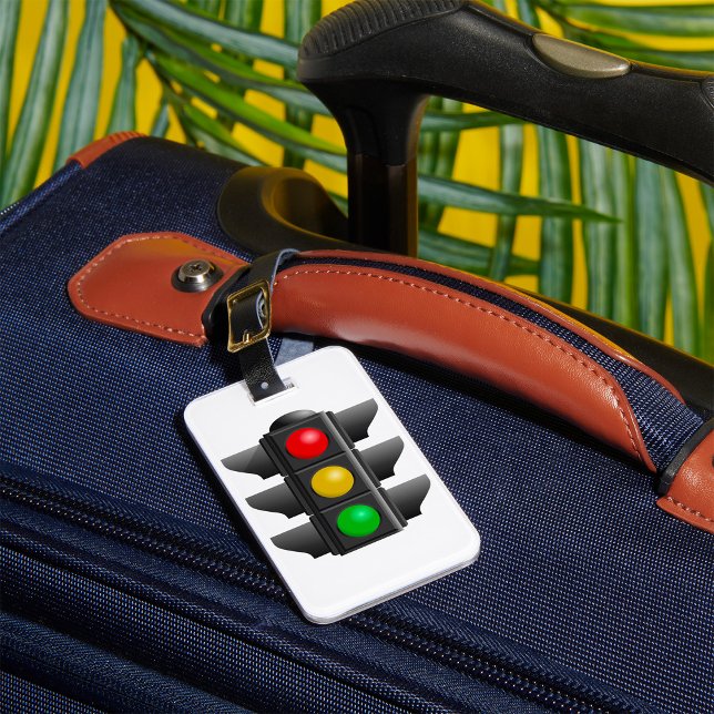 Traffic Lights Red Yellow Green Signal Luggage Tag (Creator Uploaded)