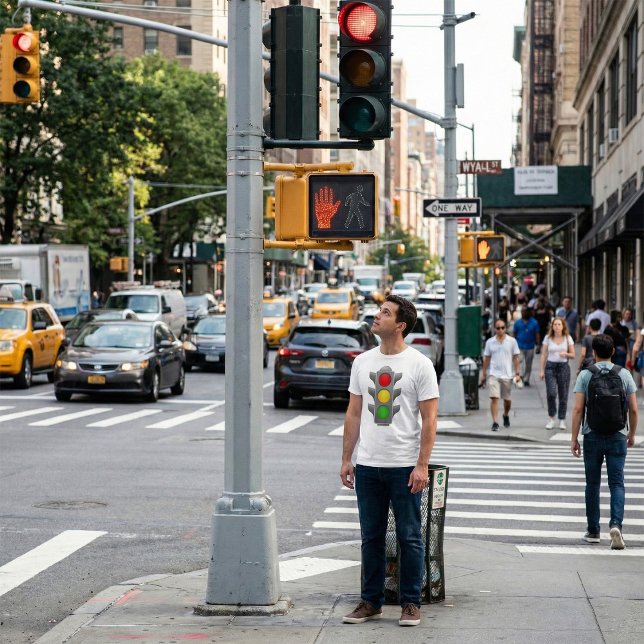 Traffic Lights Red Yellow Green Signal T-Shirt (Creator Uploaded)