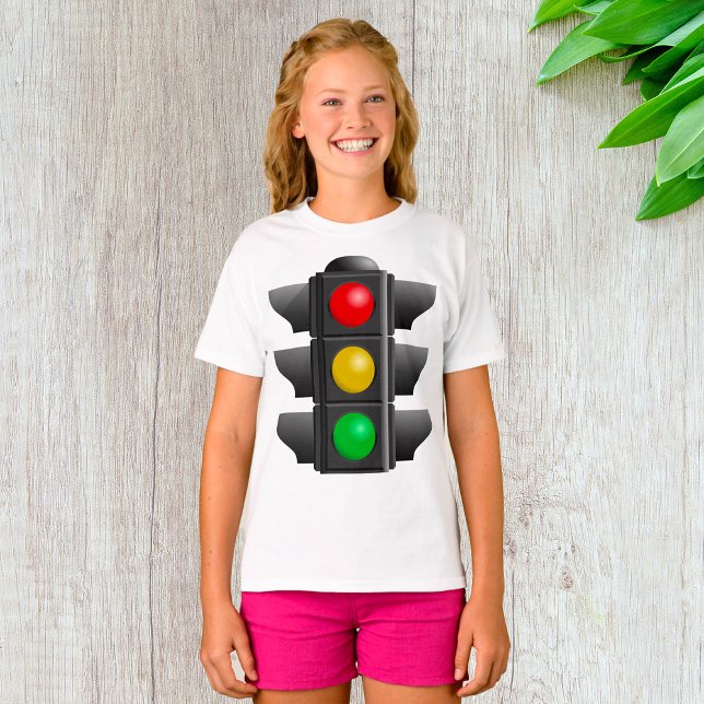 Traffic Lights Red Yellow Green Signal T-Shirt (Creator Uploaded)