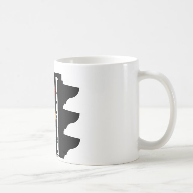 Traffic Lights Street Sign Coffee Mug (Right)