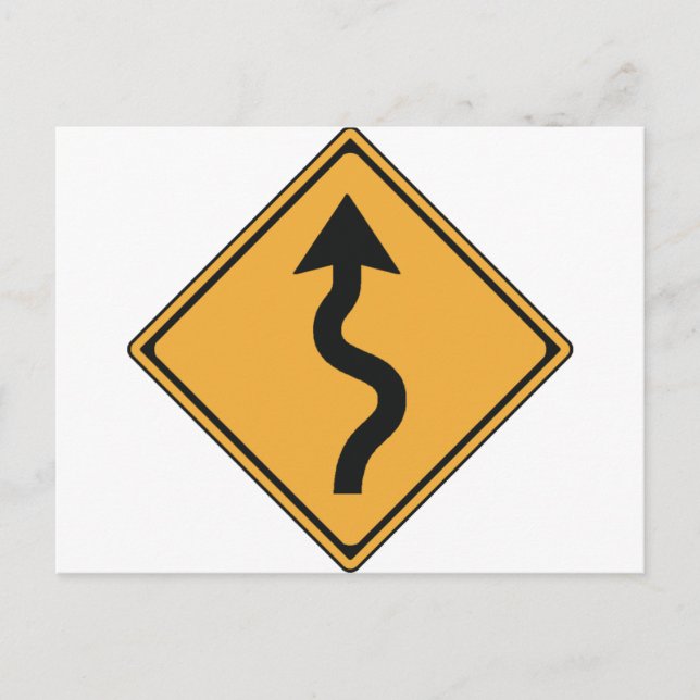 traffic sign postcard (Front)