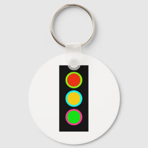 Traffic Signal Stop-Caution-Go Mod Stop Light Fun Key Ring