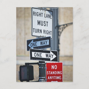 Traffic Signs Postcard