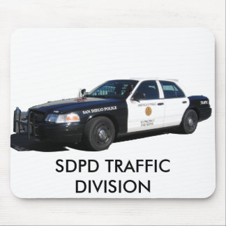 Traffic Slicktop, SDPD TRAFFIC DIVISION Mouse Pad