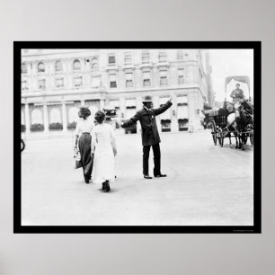 Traffic Squad Police NYC 1911 Poster