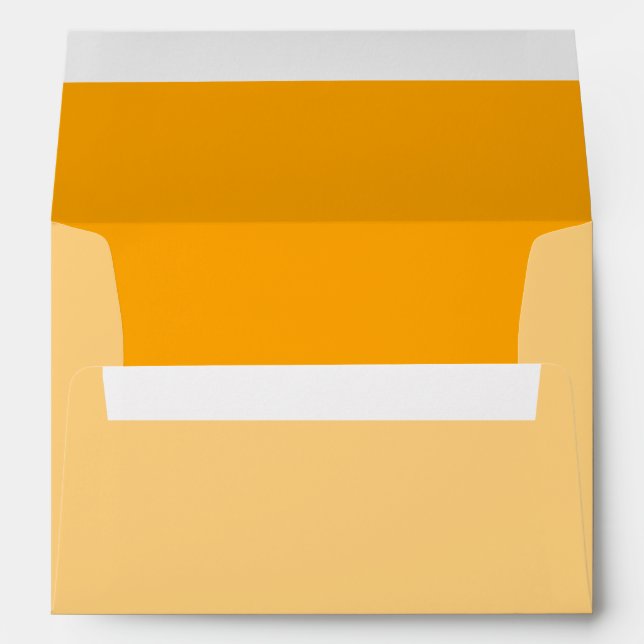 Traffic Yellow Decor You Can Customise Envelope (Back (Bottom))