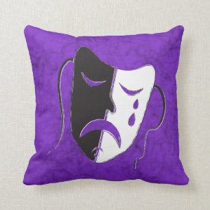 Tragedy Mask Cushion