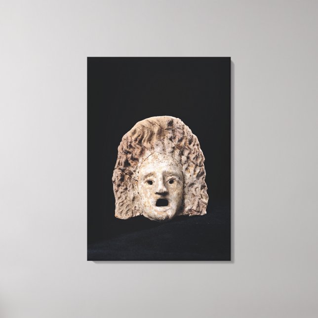 Tragic mask canvas print (Front)
