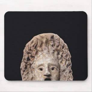 Tragic mask mouse pad