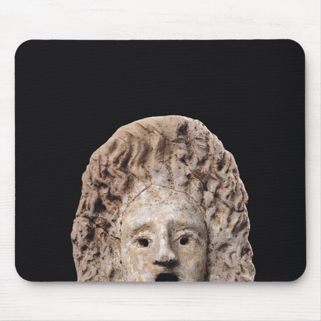 Tragic mask mouse pad (Front)