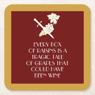 Tragic Story Square Paper Coaster