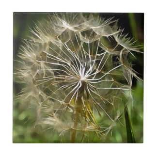 Tragopogon Wildflower Salsify Nature Lovers Art Tile