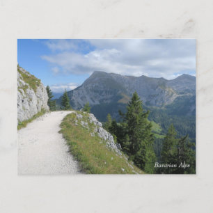 Trail Bavarian Alps Postcard