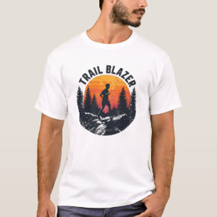 Trail Blazer Mountain Runner Silhouette T-Shirt