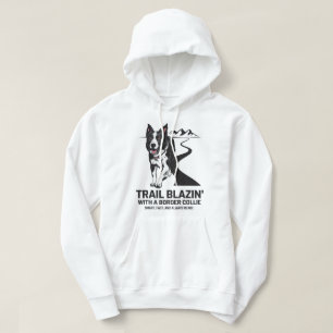 Trail Blazin’ Border Collie Adventure Design Hoodie