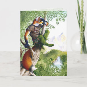 Trail Blazing Fox Card