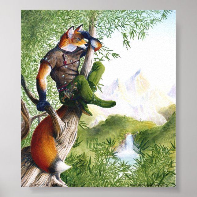 Trail Blazing Fox Print (Front)