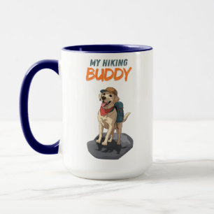 Trail Buddy – Hiking Labrador Adventure Mug