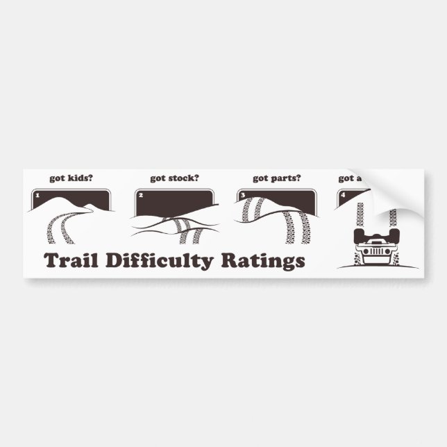 Trail Difficulty Ratings Sticker (Front)