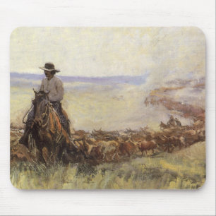 Trail Herd to Wyoming by WHD Koerner Mouse Pad