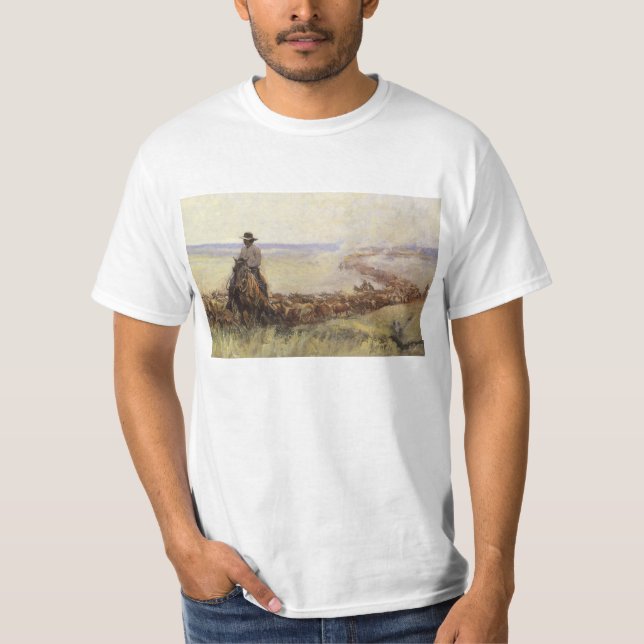 Trail Herd to Wyoming by WHD Koerner T-Shirt (Front)