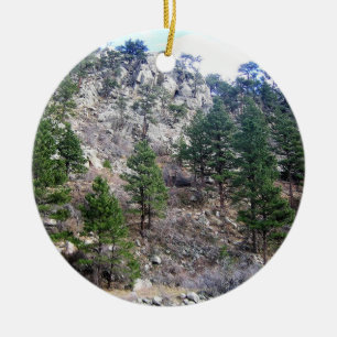 Trail in Jefferson County, Colorado Ceramic Tree Decoration