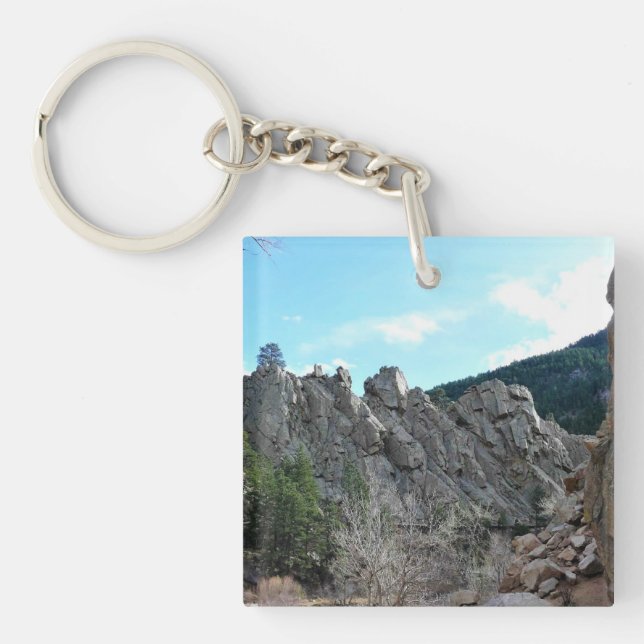 Trail in Jefferson County, Colorado Key Ring (Front)