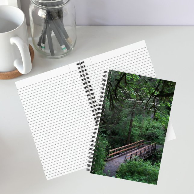 Trail into the Forest John Muir Quote Notebook (In Situ)